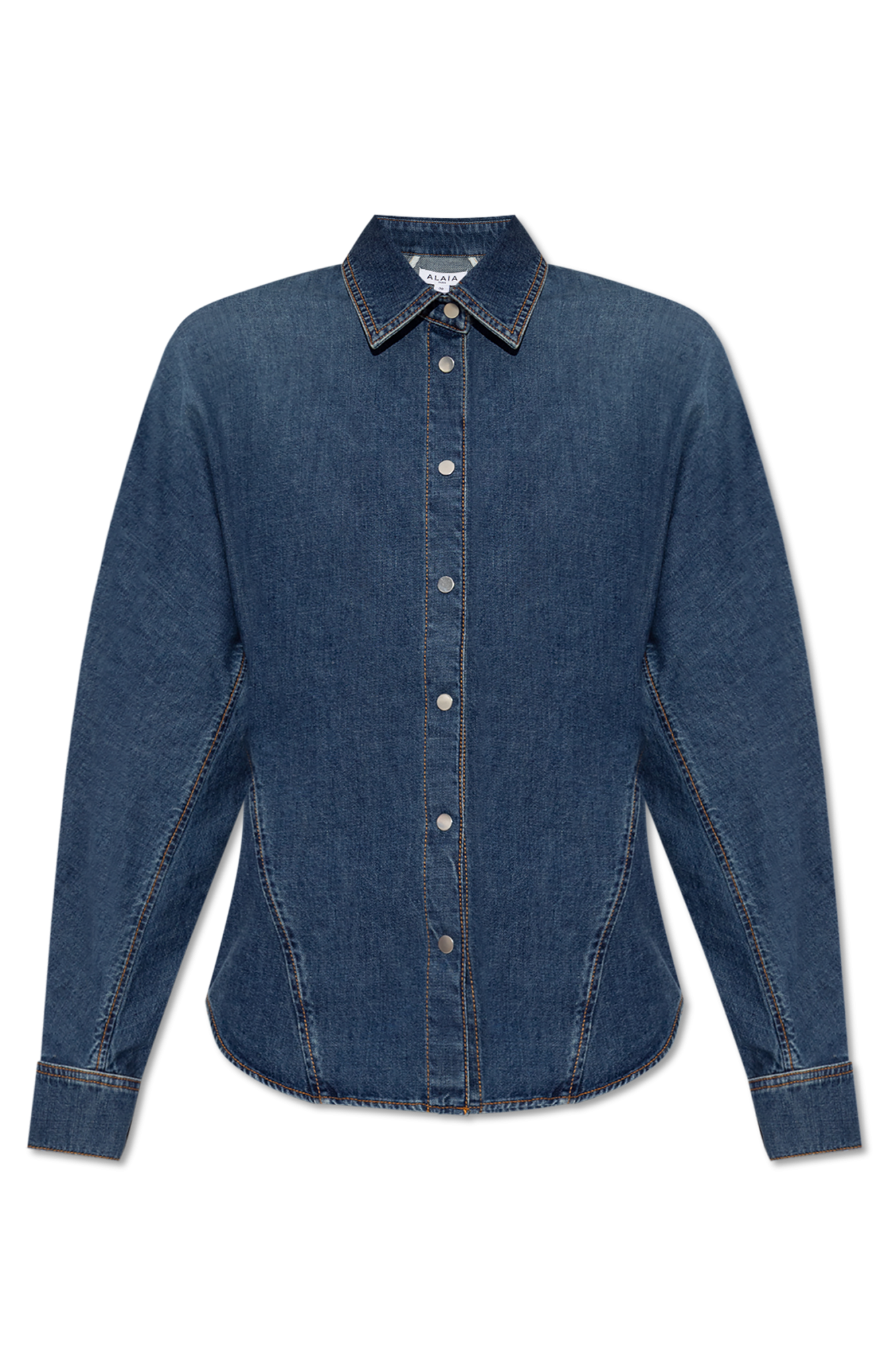 ワンピース ALAIA - Denim shirt dress Alaia Denim Motorcycle Dress